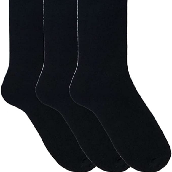 Men's black crew work socks - Picture 3 of 3